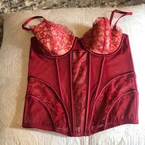 Red Victoria’s Secret corset top